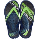 Rider - Energy - Teenslippers - Blauw/Groen - Zacht Voetbed