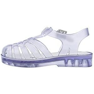 melissa Mini Possession BB Platte sandalen voor meisjes, Paars transparant, 24 EU