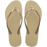 Havaianas Slim Glitter II Dames Slippers - Sand Grey - Maat 31/32