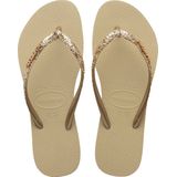 Havaianas Slim Glitter Ii Dames Slippers - Zand - Maat 33/34