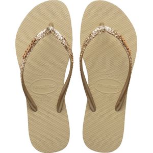 Havaianas Meisjes Slim Glitter II Sand Grey BEIGE 33/34