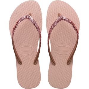 Teenslippers voor kinderen Slim Glitter II HAVAIANAS roze