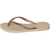 Havaianas Slim Glitter Ii Dames Slippers - Lichtroze Goud