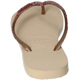 Havaianas Slim Glitter Ii Dames Slippers - Lichtroze Goud