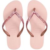 Havaianas Slim Glitter Ii Dames Slippers - Lichtroze Goud