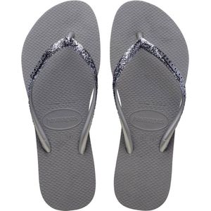 Havaianas Slim Glitter Ii Dames Slippers - Grijs - Maat 35/36