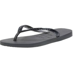 Havaianas Slim Glitter II Teenslippers met Glitters Zilver