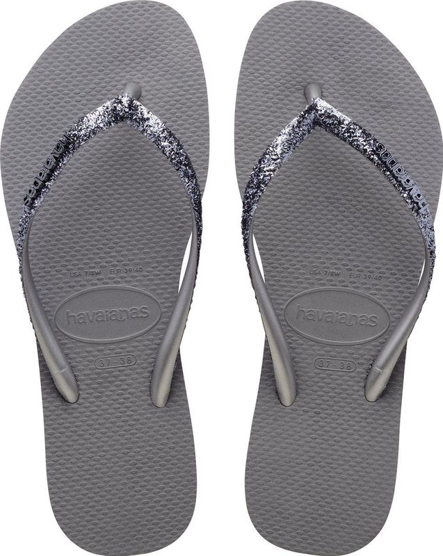 Havaianas - Slim Glitter - Teenslippers - Zilver - Rubber
