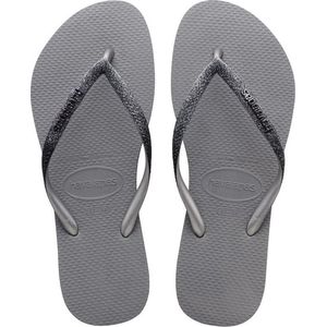 Havaianas - Dames sandalen en slippers - Slim Sparkle II Steel Grey voor Dames - Maat 37-38 - Grijs