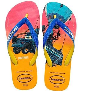 Havaianas - Top Fortnite teenslippers, comfortabel, duurzaam en licht, design met de iconische momenten van het spel, antislipzool, volwassenen uniseks, Citrus geel, 45/46 EU