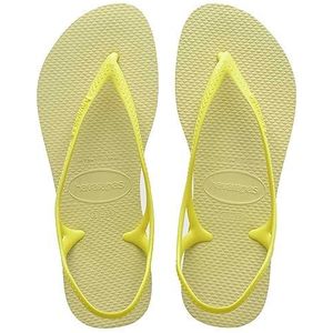 Havaianas platte damessandaal, limoengroen, 1/2 VK