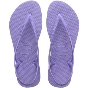 Havaianas Sunny II platte sandaal voor dames, Paarse Paisley, 7.5/8 UK