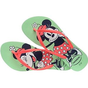 Havaianas Slim Disney Teenslippers voor dames, Groene tuin, 33/34 EU