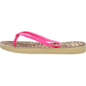 Havaianas Slim Animals Zandgrijs/Roze 23/24