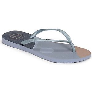 Havaianas Slim Glitter Palette-slipper voor dames, Ashley Blue, 1/2 UK