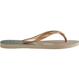 Havaianas slippers meisje 9877 sand grey/golden maat 33/34