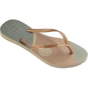 Havaianas - Slim Palet Glow - Flip-Flop - Zand Grijs/Gouden - Synthetisch/Rubber