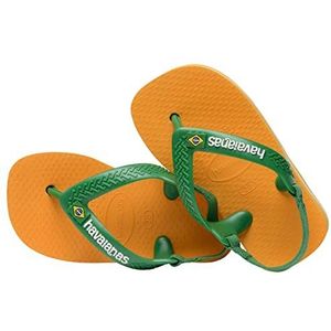 Havaianas Mixte Enfant Baby Brasil Logo II Sandales, Orange Citrus, 19 EU