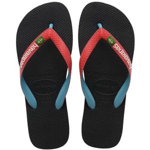 Havaianas Brasil Mix Zwart/Rood Robijn 23/24