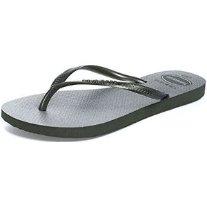 Havaianas slanke glitterglanzende damesslipper, groen, 1/2 VK