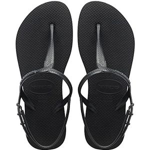 Havaianas Twist Mini Me, platte sandalen voor meisjes, Zwart, 32 EU