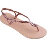 Havaianas Luna Premium II sandalen met glitters roze