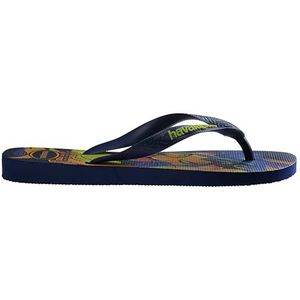 Havaianas Unisex Top Disney Classic Flip-Flop, Blauw, 2 UK, Blauw, 34 EU