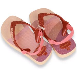 Sandalen met teenstukje Baby MinI Me HAVAIANAS. Rubber materiaal. Maten 25/26. Roze kleur