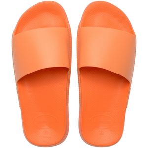 Slippers slide Classic HAVAIANAS. Rubber materiaal. Maten 41/42. Oranje kleur