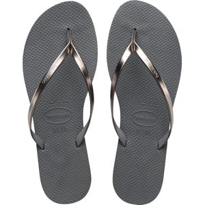 Slipper Havaianas Women You Metallic Grey Steel Metallic Graphite