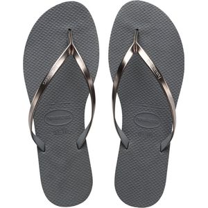 Slipper Havaianas Women You Metallic Grey Steel Metallic Graphite-Schoenmaat 37 - 38