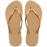 Havaianas Slim Flatform Dames Slippers - Goud - Maat 39/40