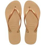 Slim slippers Flatform HAVAIANAS. Plastic materiaal. Maten 37/38. Geel kleur