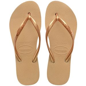 Slim slippers Flatform HAVAIANAS. Plastic materiaal. Maten 37/38. Geel kleur