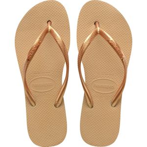 Havaianas Slim Flatform dames Teenslippers , goud , 41/42 EU