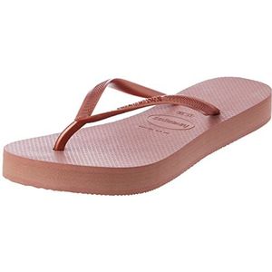 Havaianas, Schoenen, Dames, Roze, 35 EU, Slanke Platform Slippers voor Vrouwen