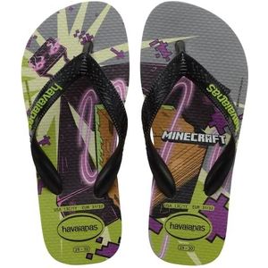 Havaianas Minecraft (Mini Me) Teenslippers, uniseks, baby, Olijf