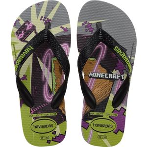 Havaianas - Kids Minecraft - Teenslippers - Olijf - Rubber