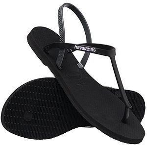 Havaianas Paraty platte sandaal voor dames, Zwart