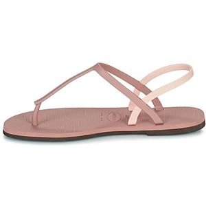 Havaianas Dames You Paraty Flat Sandal, Crocus Rose, 2 UK, Crocus Roos