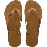 Slipper Havaianas Women Slim Flatform Sparkle Bronze