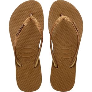 Slipper Havaianas Women Slim Flatform Sparkle Bronze