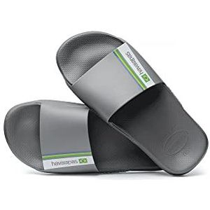 Havaianas unisex slide sandaal, staalgrijs, 1/2 VK