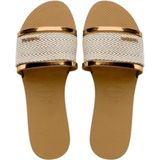 Havaianas - Dames sandalen en slippers - You Trancoso Premium Bronze voor Dames - Maat 35-36 - Goud