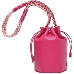 Arezzo - buideltas - hard roze - pink - Fuchsia - leer - type Pequena - Designer tas - schoudertas