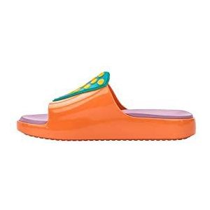 melissa Mini Cloud Slide + Fabrila INF, platte sandalen, oranje, 35 EU, Oranje, 35 EU