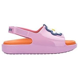 melissa Mini Cloud Slide + Fabula BB platte sandalen voor meisjes, Roze, 24 EU