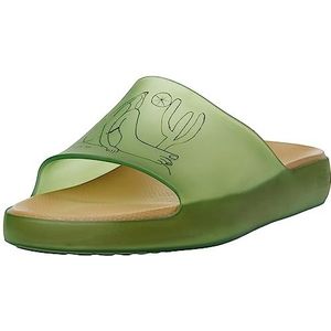 melissa Cloud Slide+ Tarsila Do, platte sandalen voor dames, Groen, 40 EU