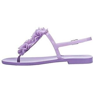 melissa Harmonic Squared Garden, platte sandalen voor dames, Lila, 38 EU