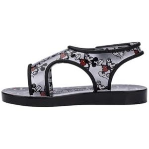 melissa Mini Acqua + Mickey Mouse BB platte sandalen voor kinderen, Zwart, 27 EU